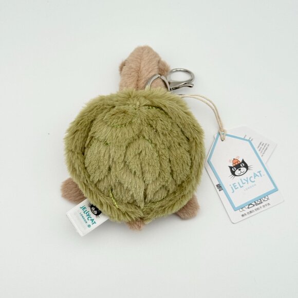 Jellycat Timmy Turtle Bag Charm Plush Cute Gift New with Tags - Picture 3 of 5